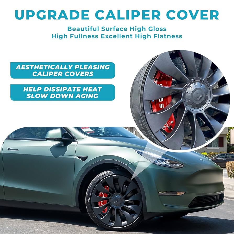 TeslaモデルY 2017-2024 19&20インチブレーキキャリパーカバー Amazon.co.jp: QKVCX キャリパーカバー 2017-2023 Tesla Model Y